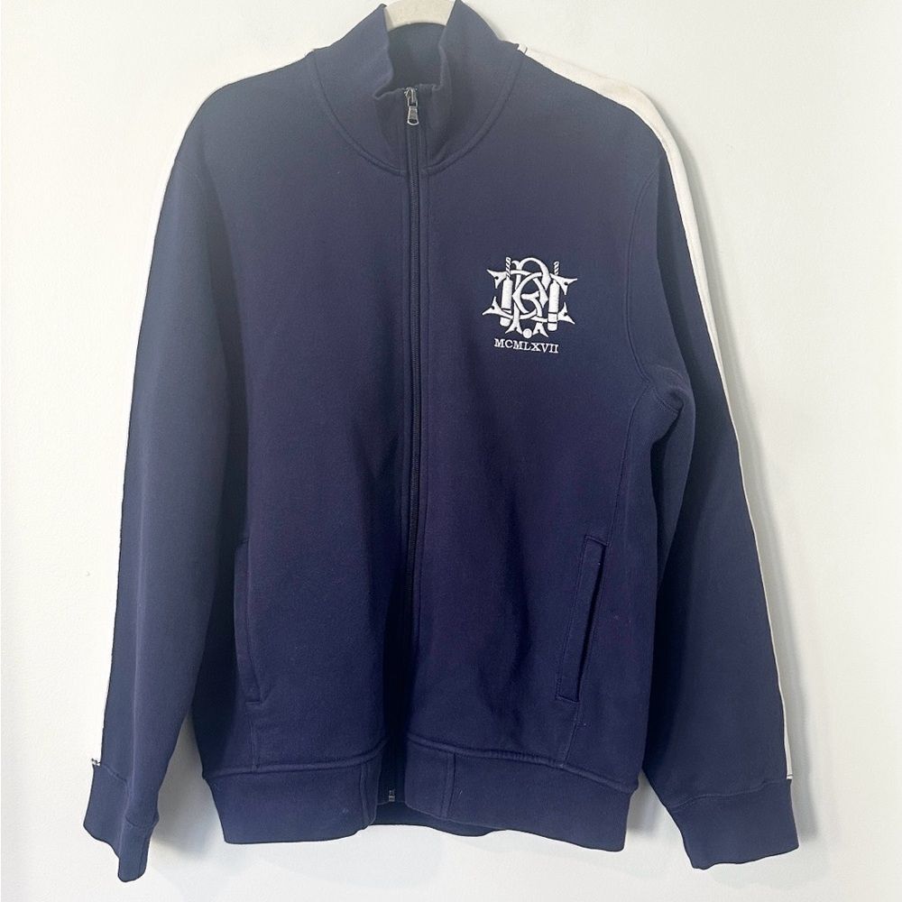 Polo Ralph Lauren Vintage Navy & White Full Zip Jacket L
